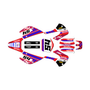 kawasaki kx85 graphics kit 2001-2013 split series red-blue