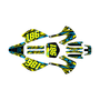 kawasaki kx100 graphics kit 2001-2013 twitch series blue-yellow