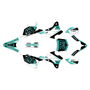 kawasaki kx100 graphics kit 2014-2021 evader series teal