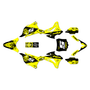 kawasaki kx100 graphics kit 2014-2021 nightcity series yellow