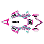 kawasaki kx85 graphics kit 2014-2021 split series teal