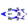 kawasaki kx85 graphics kit 2014-2021 throwback series blue