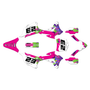 kawasaki kx85 graphics kit 2014-2021 throwback series magenta