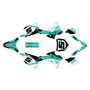 kawasaki kx85 graphics kit 2014-2021 venom series teal