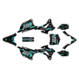 kawasaki kx100 graphics kit 2014-2021 warrior series teal-shift