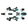 kawasaki kx85 graphics kit 2022-2025 quantum series teal
