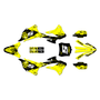 kawasaki kx112 graphics kit 2022-2025 night series yellow