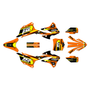 kawasaki kx112 graphics kit 2022-2025 warrior series orange