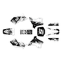 kawasaki kx250 graphics kit 1995-1998 night-city series white