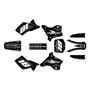 kawasaki kx125 graphics kit 1995-1998 rebel series white