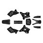 kawasaki kx250 graphics kit 1995-1998 prime series smoke