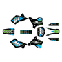 kawasaki kx250 graphics kit 1995-1998 rebel series cyan