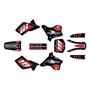 kawasaki kx250 graphics kit 1995-1998 rebel series red