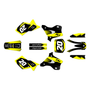 kawasaki kx125 graphics kit 1995-1998 spear series yellow