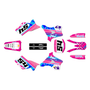 kawasaki kx250 graphics kit 1995-1998 split series pink