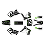 kawasaki kx250 graphics kit 1995-1998 stellar series green