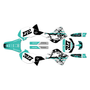 kawasaki kx125 graphics kit 1999-2002 rail series teal