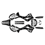 kawasaki kx125 graphics kit 1999-2002 rebel series white