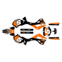 kawasaki kx125 graphics kit 1999-2002 turbo series orange