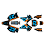 kawasaki kx125 graphics kit 2003-2008 fh series orange