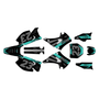 kawasaki kx250 graphics kit 2003-2008 fh series teal