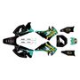 kawasaki kx250 graphics kit 2003-2008 lancaster series teal