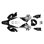 kawasaki kx250 graphics kit 2003-2008 lancaster series white