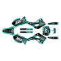 kawasaki kx250 graphics kit 1999-2002 warrior series teal