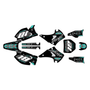 kawasaki kx250 graphics kit 2003-2008 rebel series teal