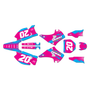 kawasaki kx125 graphics kit 2003-2008 spear series magenta