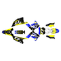 kawasaki kx125p graphics kit 2003-2008 axis series yellow