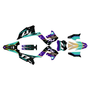 kawasaki kx250p graphics kit 2003-2008 axis series teal