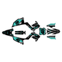 kawasaki kx250p graphics kit 2003-2008 division series teal