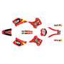 kawasaki kx250 graphics kit 1992-1993 pecker series red