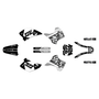 kawasaki kx250 graphics kit 1992-1993 rail series white