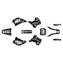 kawasaki kx250 graphics kit 1992-1993 rebel series white