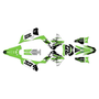 kawasaki kx125p graphics kit 2003-2008 rail series green
