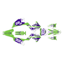 kawasaki kx250p graphics kit 2003-2008 rail series purple