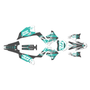 kawasaki kx250p graphics kit 2003-2008 rail series teal