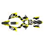 kawasaki kx250p graphics kit 2003-2008 spear series yellow