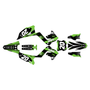 kawasaki kx250p graphics kit 2003-2008 spear series green