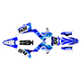 kawasaki kx125p graphics kit 2003-2008 split series cyan
