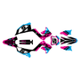 kawasaki kx250p graphics kit 2003-2008 venom series pink