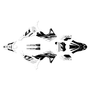 kawasaki kx250x graphics kit 2025-2026 axis series white