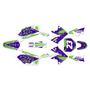 kawasaki kx250f graphics kit 2004-2005 evader series purple