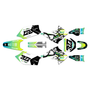 kawasaki kx250f graphics kit 2004-2005 rail series lime