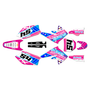 kawasaki kx250f graphics kit 2004-2005 split series pink