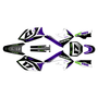 kawasaki kx250f graphics kit 2004-2005 stellar series purple