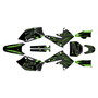 kawasaki kx250f graphics kit 2004-2005 vision series green