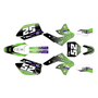 kawasaki kx250f graphics kit 2006-2008 ominous series green